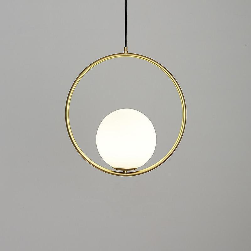 Mila Brass Droplight Pendant Swag Light