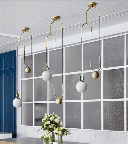 Glass Ball Droplight Pendant Lamp