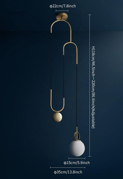 Glass Ball Droplight Pendant Lamp