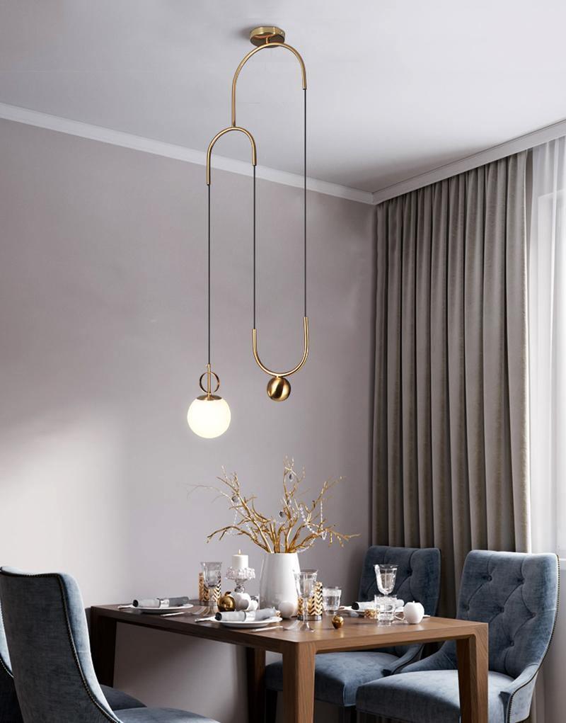 Glass Ball Droplight Pendant Lamp