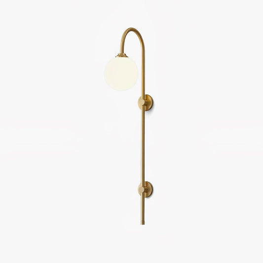 Globe Brass Bracket light Wall Sconce