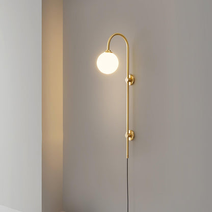 Globe Brass Plug-in Wall light fixture Wall Sconce