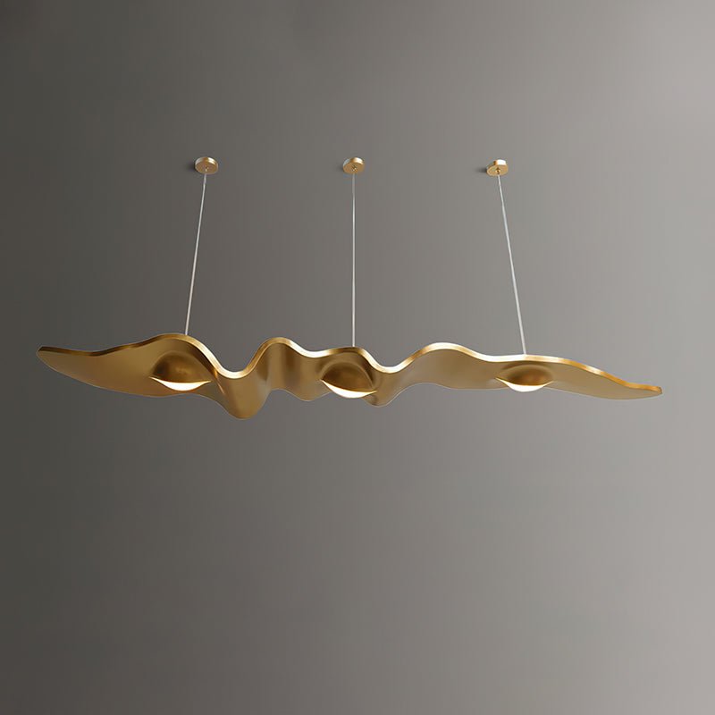 Gold Ribbon Crown Chandelier