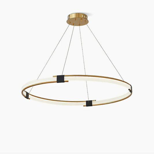 Gold Ring Gasolier Chandelier