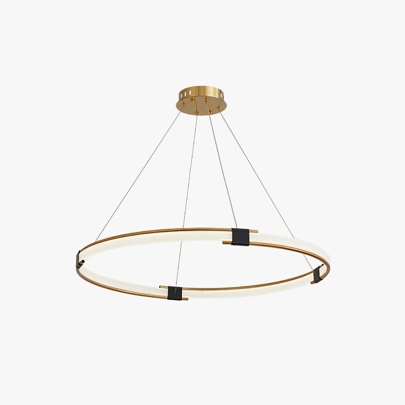 Gold Ring Gasolier Chandelier