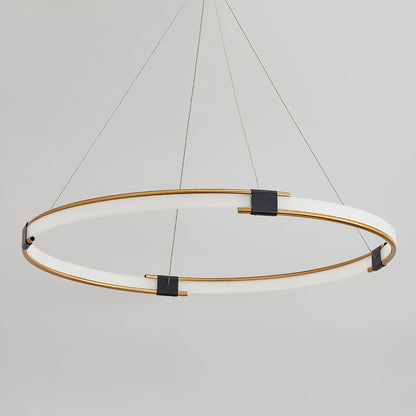 Gold Ring Gasolier Chandelier