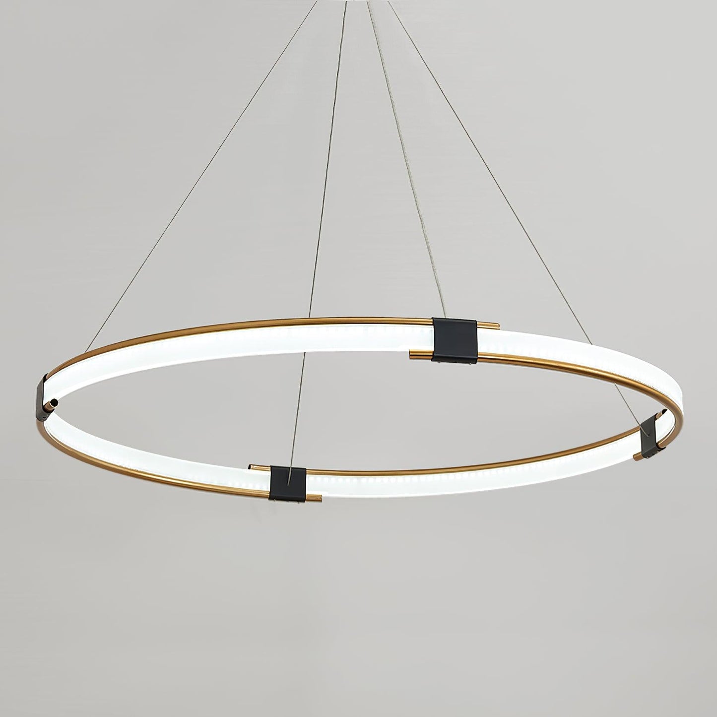 Gold Ring Gasolier Chandelier