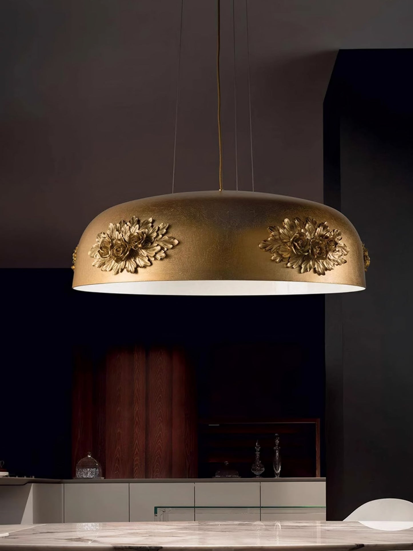 Gold Tuzzi Droplight Pendant Light