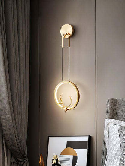 Golden Antler Bracket light Wall Light