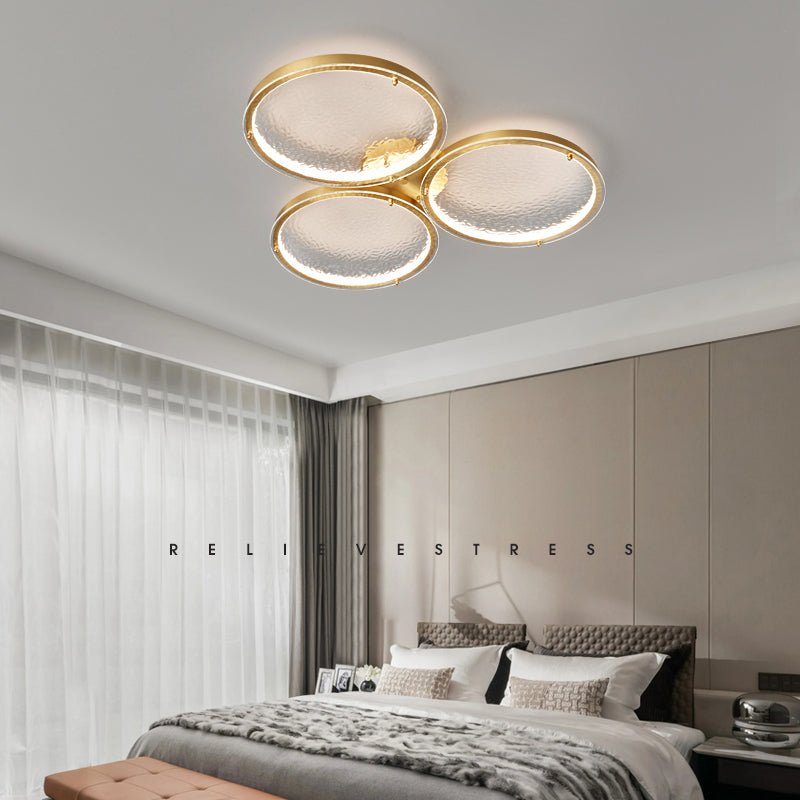 Golden Rings Overhead light Ceiling Light