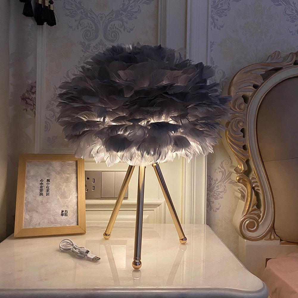 Goose Feather Accent lamp Table Lamp