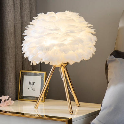 Goose Feather Accent lamp Table Lamp