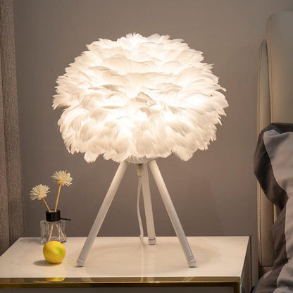 Goose Feather Accent lamp Table Lamp