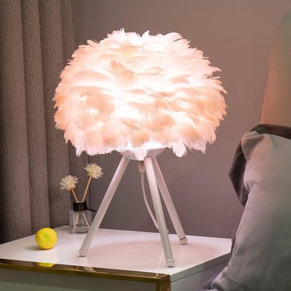 Goose Feather Accent lamp Table Lamp