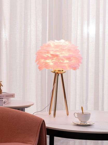 Goose Feather Accent lamp Table Lamp