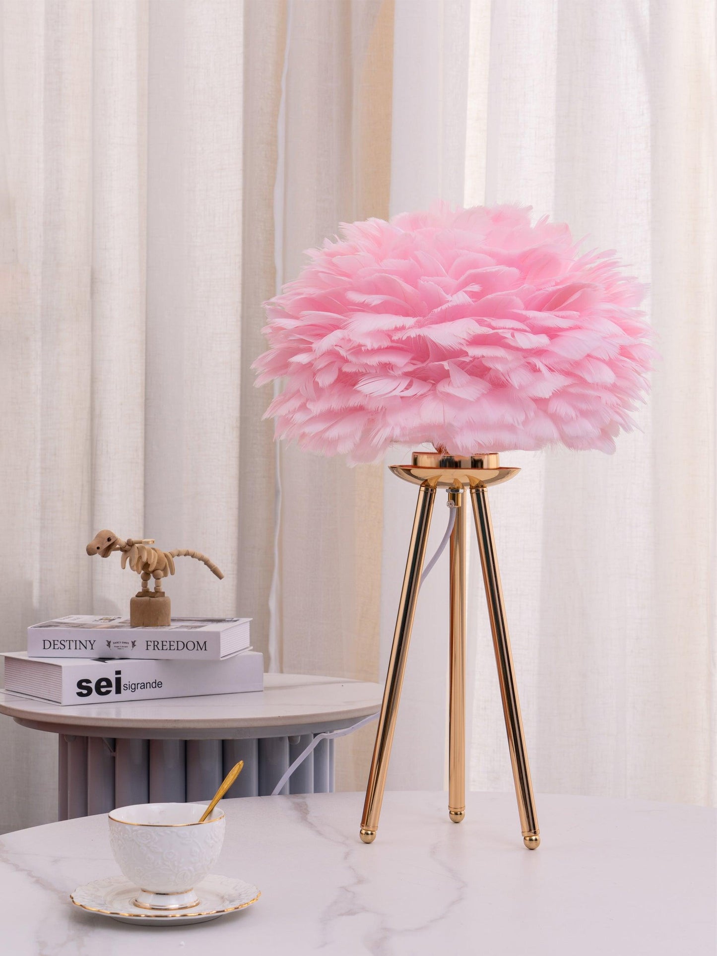 Goose Feather Accent lamp Table Lamp