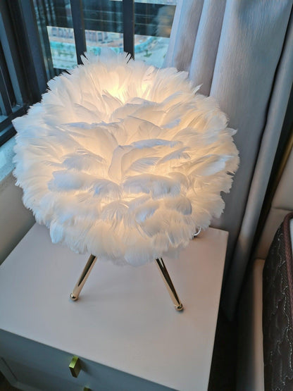 Goose Feather Accent lamp Table Lamp