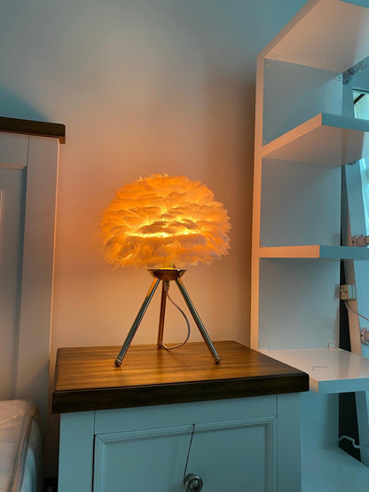 Goose Feather Accent lamp Table Lamp