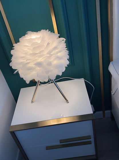 Goose Feather Accent lamp Table Lamp