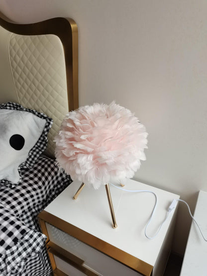 Goose Feather Accent lamp Table Lamp