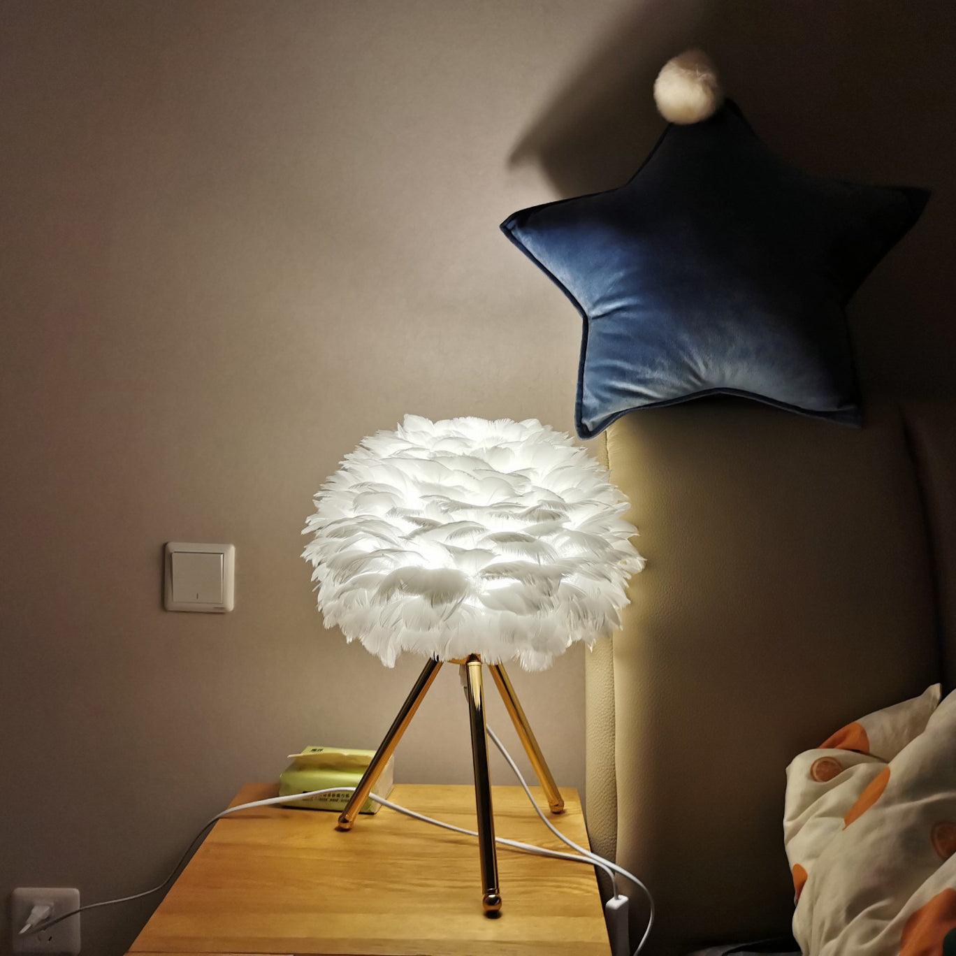 Goose Feather Accent lamp Table Lamp