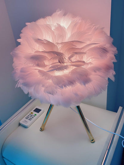 Goose Feather Accent lamp Table Lamp