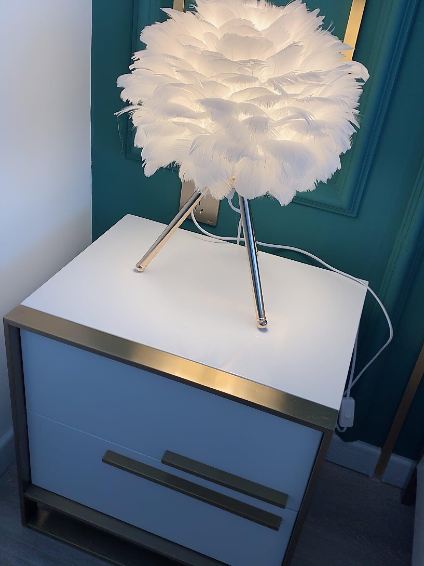 Goose Feather Accent lamp Table Lamp