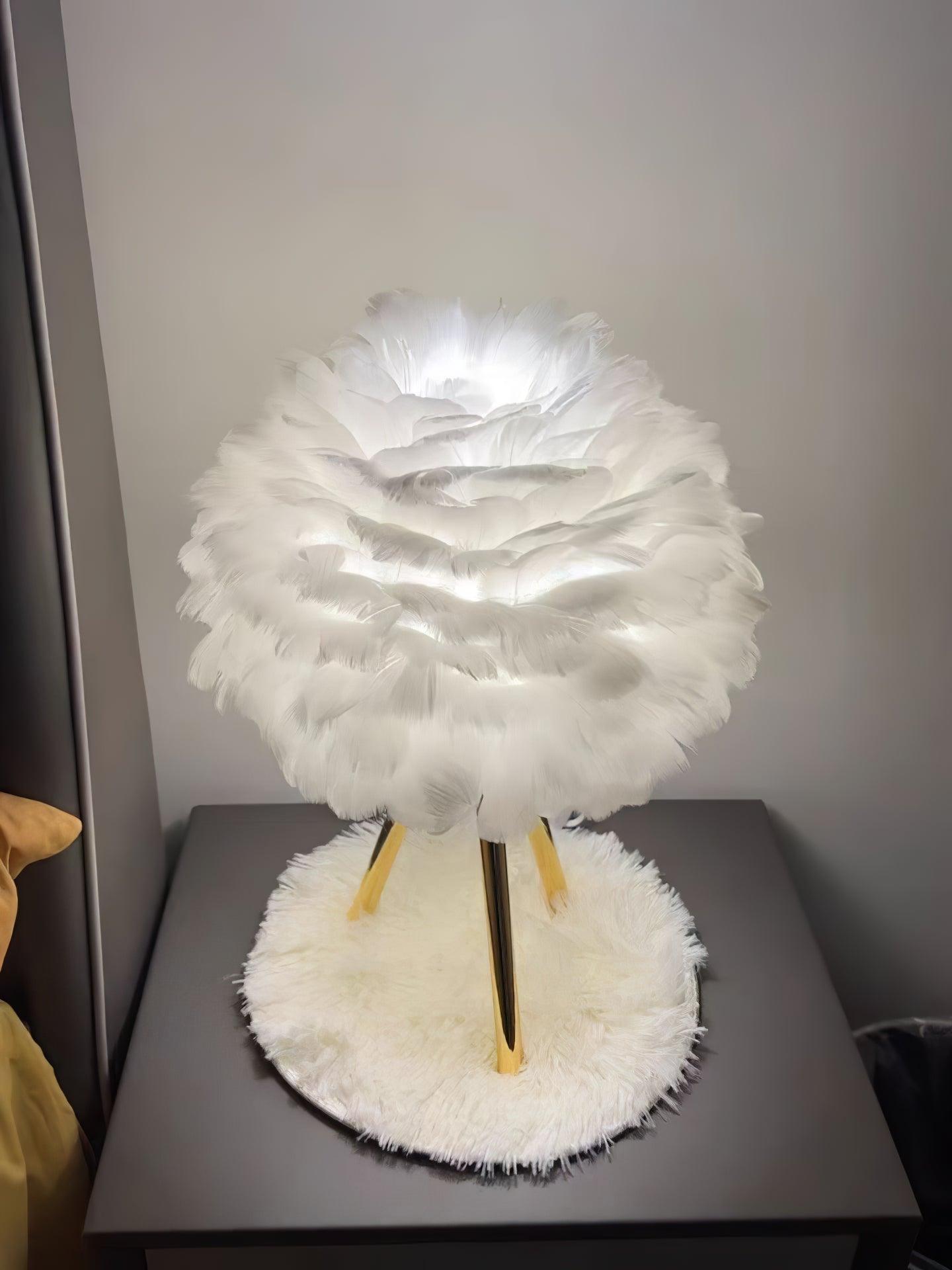 Goose Feather Accent lamp Table Lamp