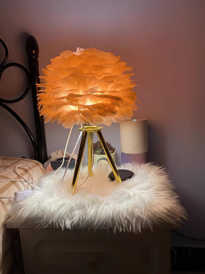 Goose Feather Accent lamp Table Lamp