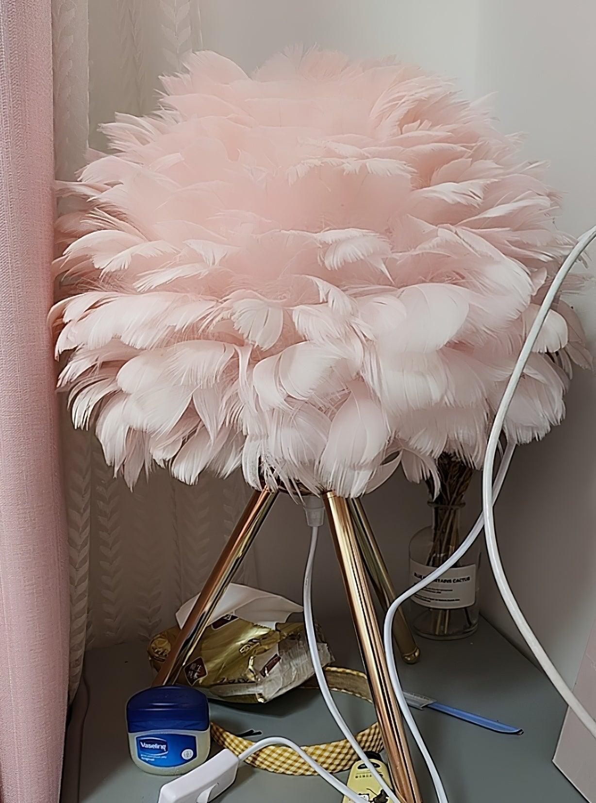 Goose Feather Accent lamp Table Lamp