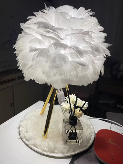 Goose Feather Accent lamp Table Lamp