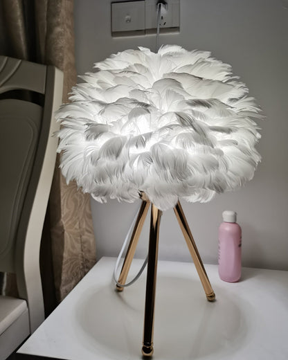 Goose Feather Accent lamp Table Lamp