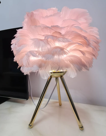 Goose Feather Accent lamp Table Lamp