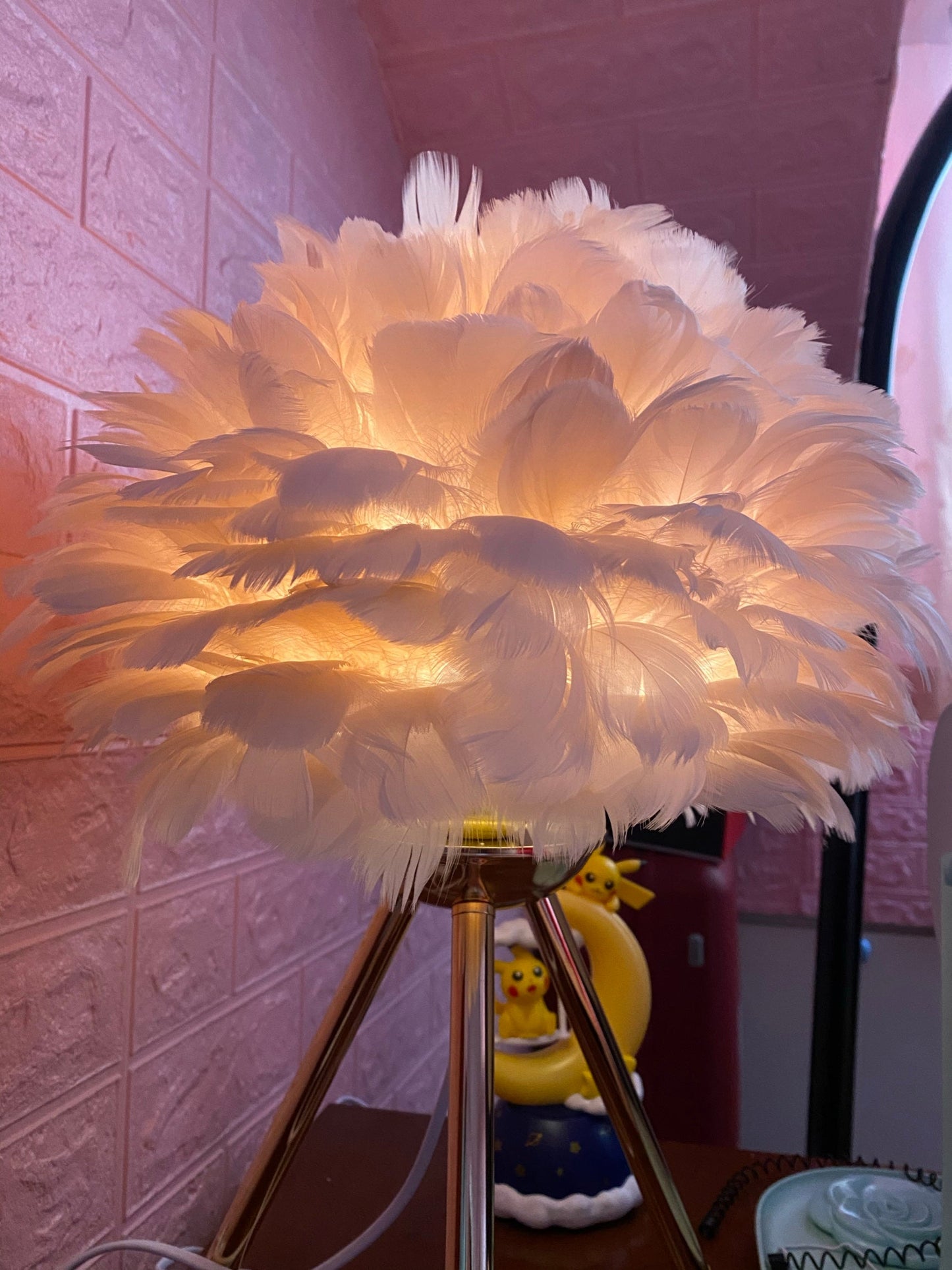 Goose Feather Accent lamp Table Lamp