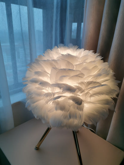 Goose Feather Accent lamp Table Lamp