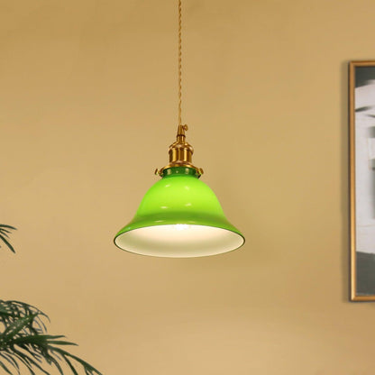 Green Bell Houselight Pendant Light