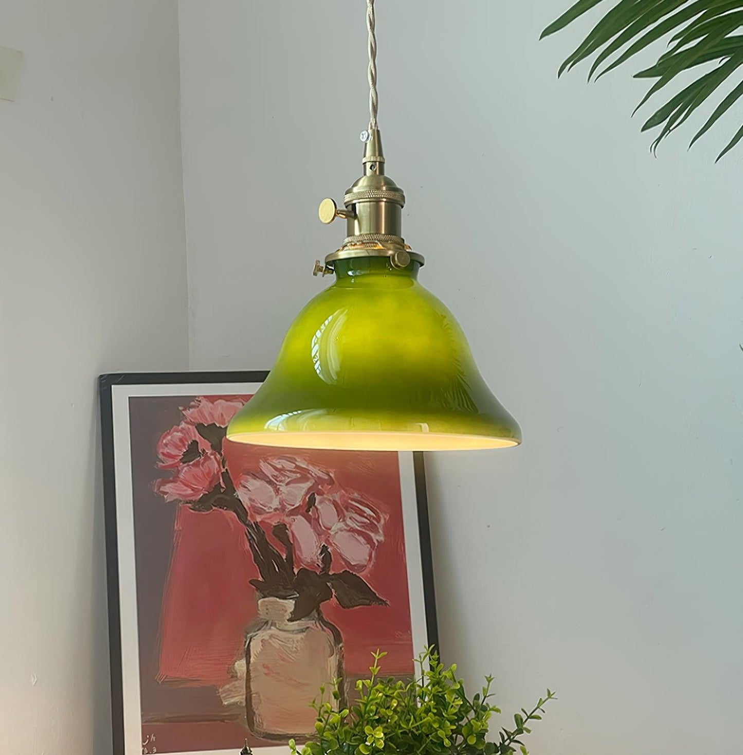 Green Bell Houselight Pendant Light