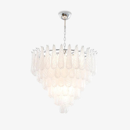 Grid Glass Waterfall Electrolier Chandelier