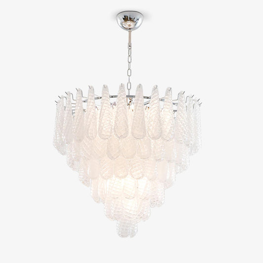 Grid Glass Waterfall Electrolier Chandelier