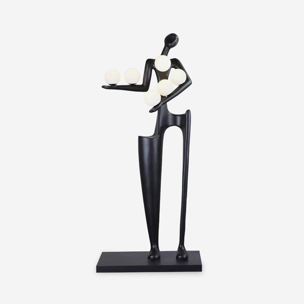 Guardian Sculpture Torchiere Lamp Floor Lamp