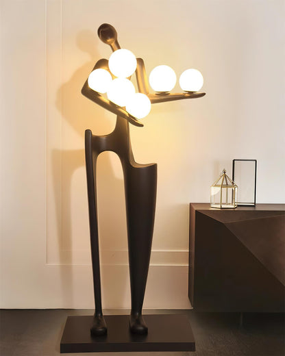 Guardian Sculpture Torchiere Lamp Floor Lamp