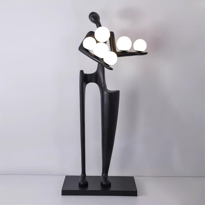 Guardian Sculpture Torchiere Lamp Floor Lamp