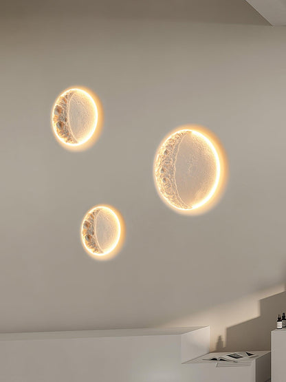 Gypsum Moon Bracket light Wall Lamp