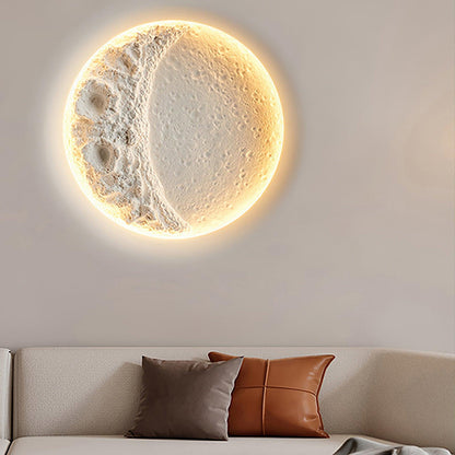 Gypsum Moon Bracket light Wall Lamp