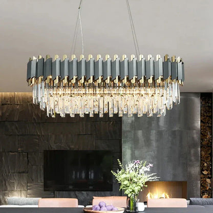 Gio 39" Crystal Dining Room Chandelier