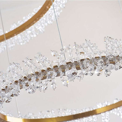 Capri 3-Ring Crystal Chandelier