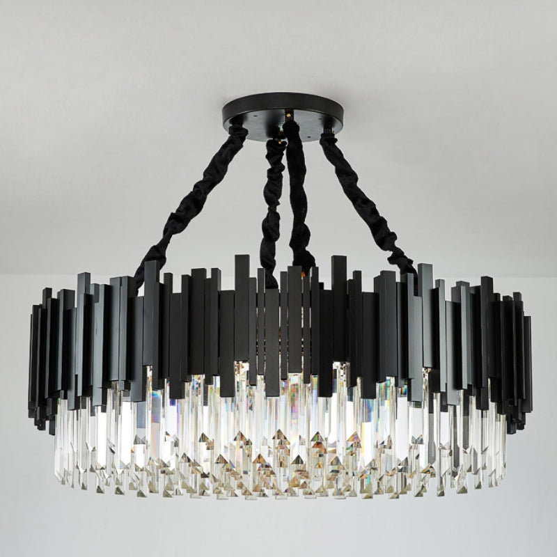 Gio Crystal Chandelier, Black