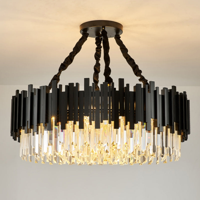 Gio Crystal Chandelier, Black