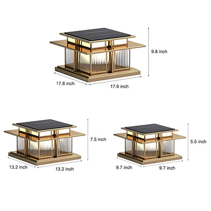 Outdoor IP65 Waterproof LED Modern Solar Post Caps Lights Pillar Light