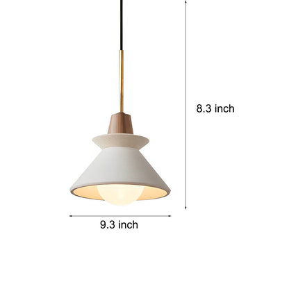 Creative Cement Wood White Nordic Chandelier Kitchen Pendant Lighting